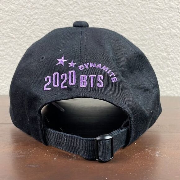 BTS Dynamite Celebration Official Cap Baseball Hat Black You Sent Us To The Top - Picture 5 of 10